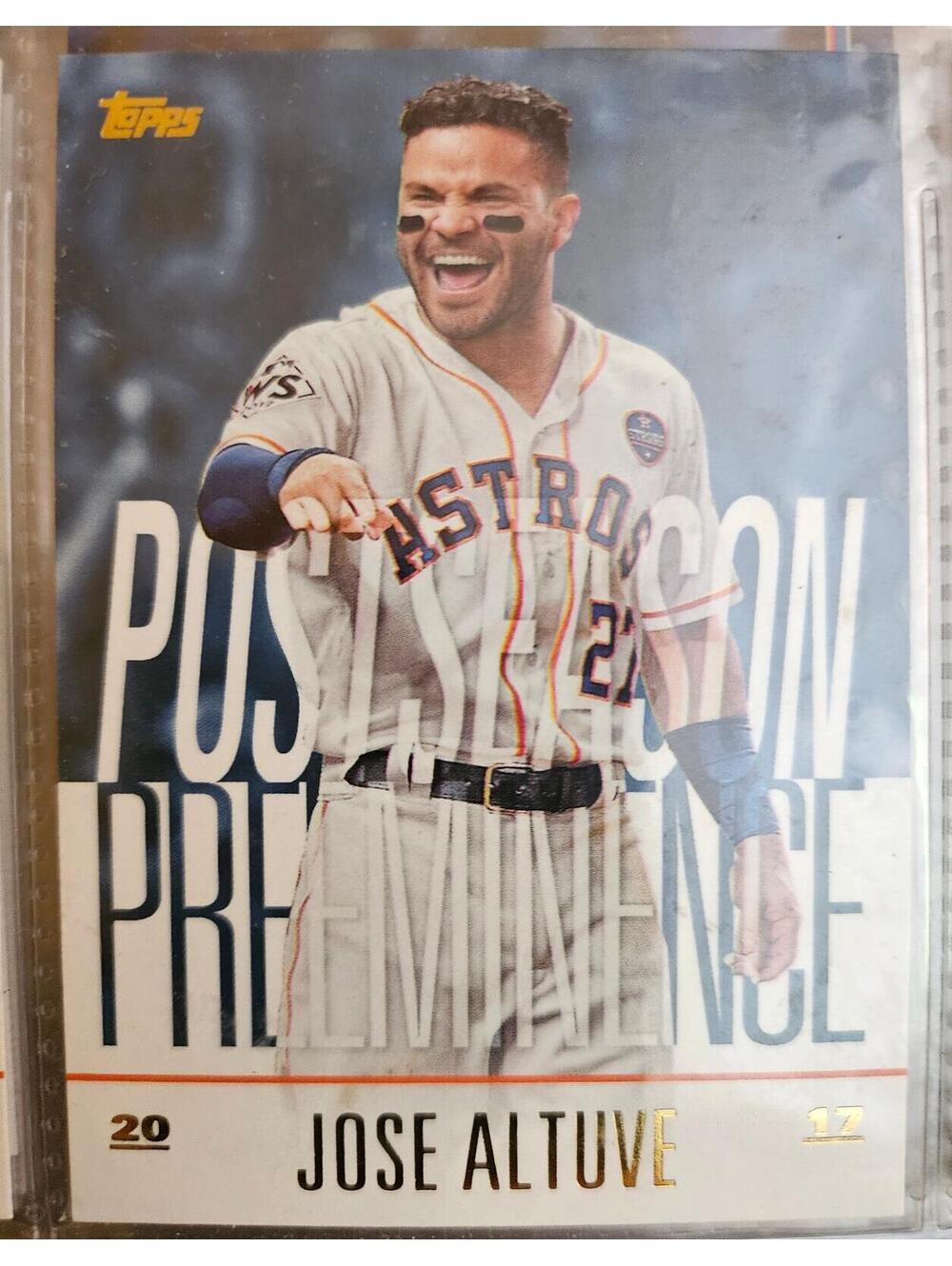 Jose Altuve 2018 Topps Update (BLUE) #PO-22 Houston Astros